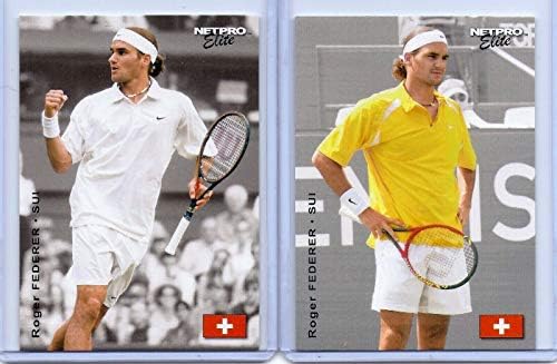 Roger Federer 2003 NetPro Elite 1º Lot de Cartão de Rookie já impresso! Lenda do tênis!