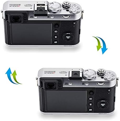 JJC 2 PCS Câmera de tampa de tampa de sapato quente protetor para fujifilm fuji x-e4 x-e3 x-s10 x-t5 x-t4 x-t3 x-t30 ii x-t30 x-t20 x-pro3 x-pro2 x100v x100s x- T200 X-T100 X-A10 X-A5 X-H1 GFX100 GFX50S & MAIS-Black