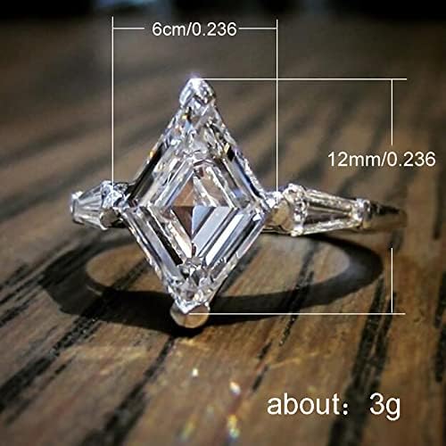 2023 anel de diamante para mulheres anel de jóias de jóias anel de cor de cor anel de cor