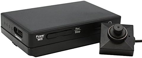 LawMate Wi -Fi DVR e conjunto de câmera de botões - DVR540W - câmera de botão de tampa de palmeira portátil e DVR portátil