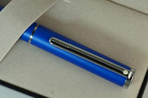 Cross Sheaffer, azul fosco com compromissos polidos caneta com caneta com caneta