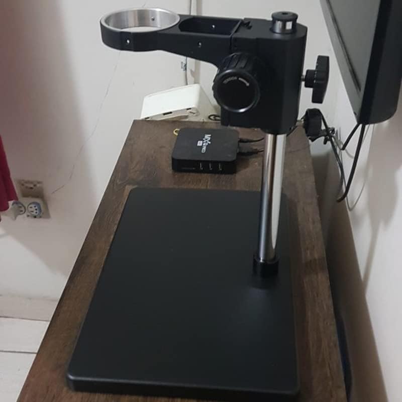 N/A Industrial Binocular Trinocular Microscópio Câmera Stand Suporte do braço de 76 mm Universal 360 Rotativo Manutenção