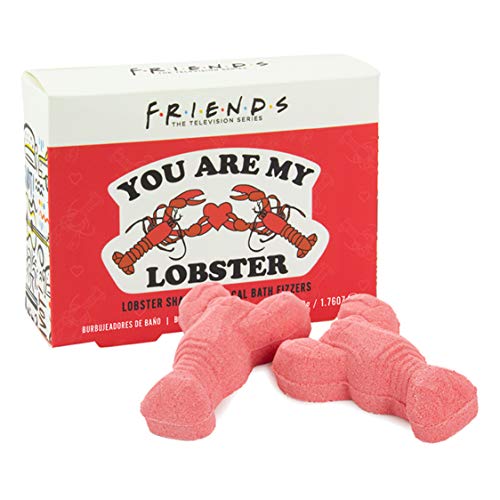 Paladone Friends TV Programa de TV Bath Fizzers - Dois 50g You Are My Lobster Tropical Bath Fizzies, Pink