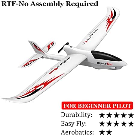 VOLANTEXRC RC RANGER600 RC Airplane Glider pronto para voar, plano de controle remoto de 2,4 GHz com estabilizador xpilot, excelente desempenho do planador para adultos