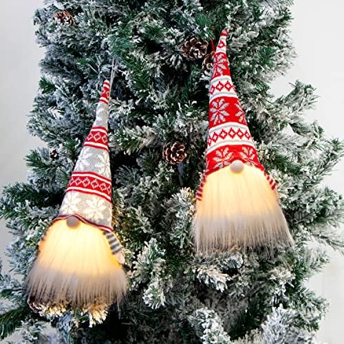 Joyin 2 PCs Christmas Light Gnome sueco Santa Tomte Plexho