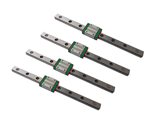 MSSOOMM Miniatura Linear Sliding Guideway Rail 4pcs MGN7 MR7 30,71 polegadas / 780mm + 4pcs MGN7-C Tipo de controle deslizante