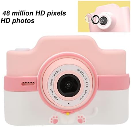 Câmera de tela Ranvo de 3 polegadas, 48MP de alta definição Câmera de crianças fofas DC 5.0v-1a Tela de toque Multi idiomas