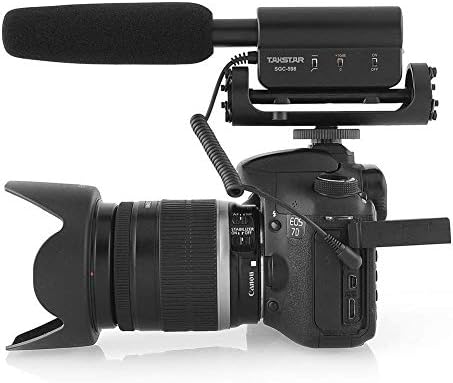 Takstar SGC-598 Entrevista de fotografia Microfone de microfone para Nikon Canon DSLR Auxiliar