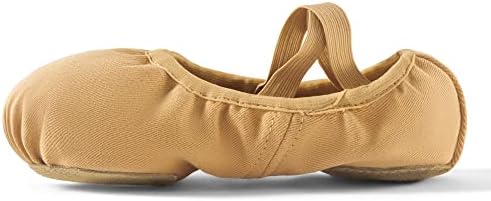 Dance Women's Ballet Shoes Stretch Canvas Performa Dança Slippers Split Sole for Girls/Adult