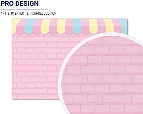 Allenjoy 7x5ft odrece de parede de tijolos rosa para festa para festa de aniversário decorações de chuveiro de menina fotografia