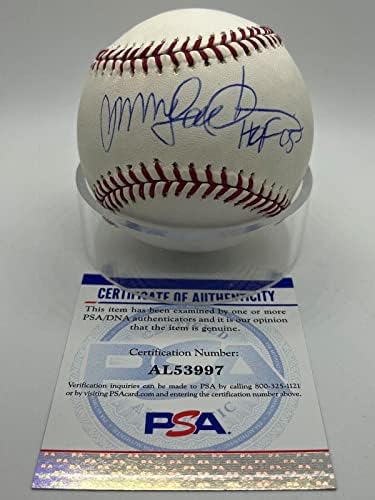 Ryne Sandberg Hof 05 Chicago Cubs assinou o Autograf Official MLB Baseball PSA DNA - bolas de beisebol autografadas