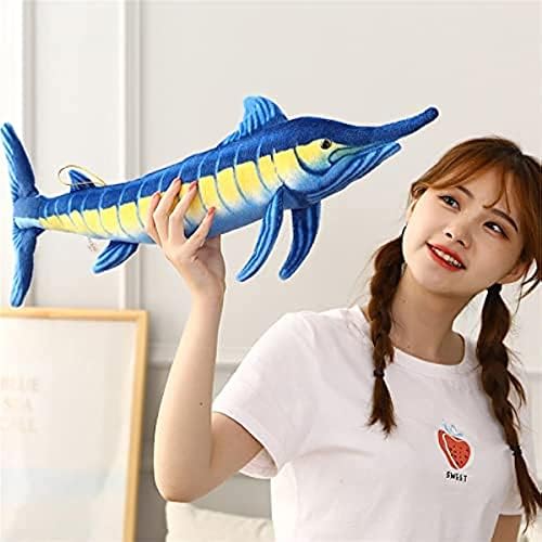 Yuzhinuo nova simulação de tamanho grande brinquedos peixes de peixe recheado de pelúcia macia marlin makaira mazara brinquedos para garotas brinquedos de aniversário de meninas