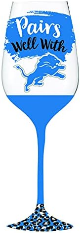 Lions de Detroit America Detroit, de 17 onças, Stemware