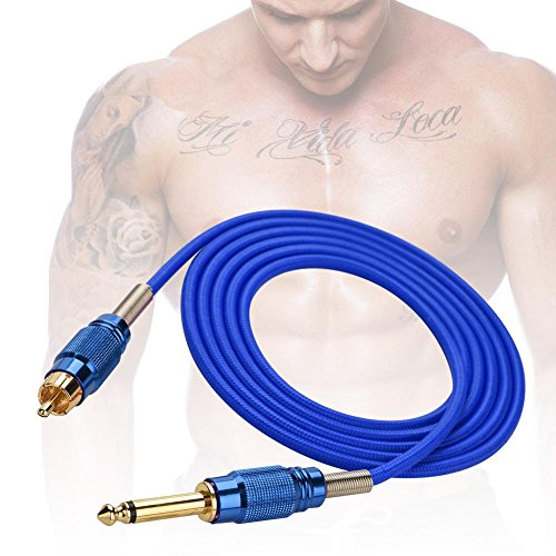 Silicone Soft RCA Connect Cord, Tattoo Machine Supply Tattoo Tattoo Machine Adapter Cable 1.8m