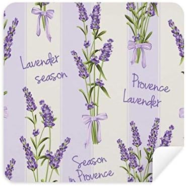 Lavanda Desenho de Arte Vidro de Planta Limpeza Tela Limpador de Curso de Camurça 2PCs