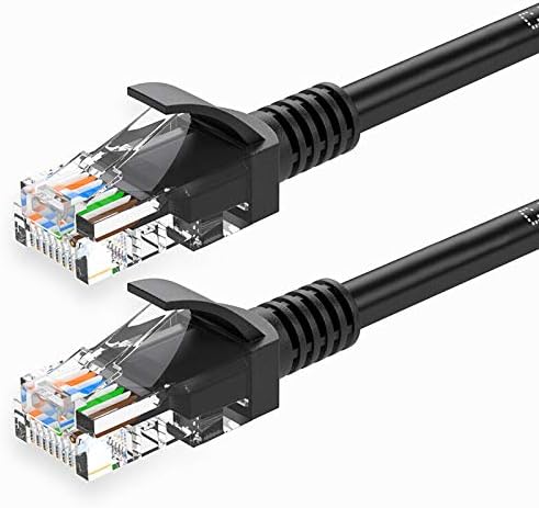 Lknewtrend 200 pés CAT6 Cabo de rede Ethernet de 10 Gbps de 10 Gbps - RJ45 Internet Lan Solid Poe Wire para câmera de segurança