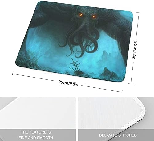 Dead Cthulhu espera sonhando. Mouse pad da mesa com base de borracha não deslizante para o laptop em casa para jogadores Viagem 7,9