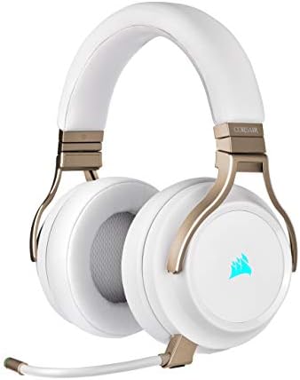 CORSAIR Virtuoso RGB Wireless Gaming Headset - High Fidelity 7.1 Sourth Sound w/Broadcast Quality Microphone - Memory Foam Earcups, Pearl & K70 RGB MK.2 SE Mecânico Rapidfire Teclado de jogo, branco, branco