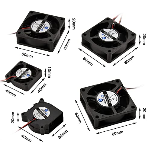 IMDINNOGO BCZAMD 5PCS 3D FAN IMPRESSORA REFRIGENTE DC 24V FANTAS DE RECULHADORES DE RECULHADORES MUITO DESCONHO