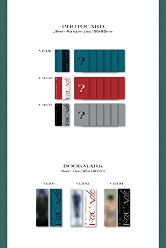 Kakao M Wonho - 3º Mini Álbum Facade CD+Benefício de pré -encomenda, 120 x 120 x 10 mm, L100005826