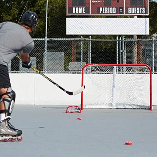 Franklin Sports Mini Skills Street Hockey Goal - Outdoor + Indoor Steel Mini Hockey Net - Perfeito para prática e treinamento