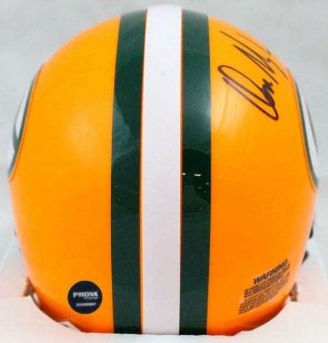 Don Majkowski autografou Packers Mini Capacete -Prova *Black - Mini Capacetes NFL autografados