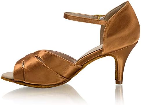 Jiajia 2.7 '' Sandals de cetim feminino