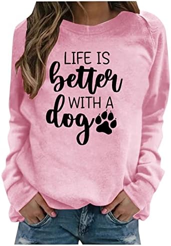 Moletom, apenas uma garota que adora camisa de cachorros cair capuz casual pulôver adolescente menina longa manga de camiseta de camiseta tops