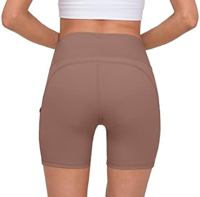 Little Donkey Andy Women Feminino de 5 Cantura alta shorts de barriga de barriga de ioga shorts atléticos para corrida de ginástica