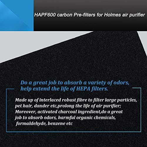 Filtro Hapf600D Compatível com Holmes True HEPA FILTRO B SUBSTITUIR HAPF600 HAP615 HAP625 HAP650 HAP675RC HAP725 HAP750