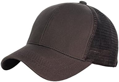 C.C Ponycap bagunçado High Bun Ponytail Ajustável Mesh Trucker Baseball Cap Hat