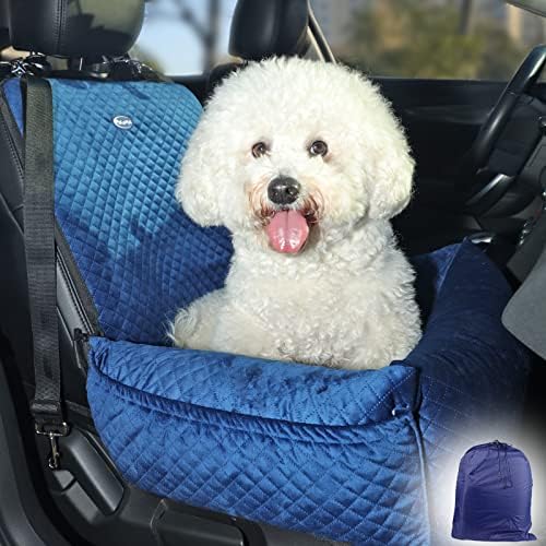 Palamil Dog Car Seat Pet Booster Seat Travel Security Seat para cães pequenos médios, cama de cachorro multifuncional,