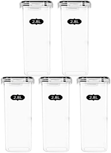 PDGJG de 5 peças Armário de armazenamento de cozinha Caixa de macarrão refrigerador de cozinha Caixa de macarrão
