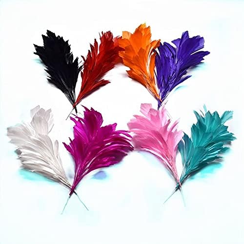 Zamihalaa 1pcs penas de ganso coloridas para artesanato festas de festas de penas de pluma decorações de casa DIY penas naturais roupas de costura 30cm
