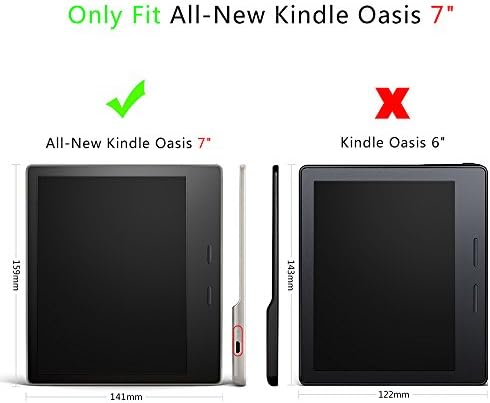 Caso Young Me Kindle Oasis-Slim Fit TPU Gel Caso Protetive Case para o novo oasis e-reader 7