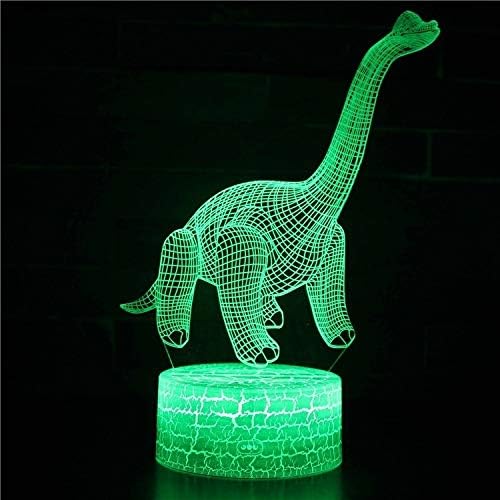 SZG Dinosaur tem tema personalidade lâmpada de mesa 1 tocando led noturno luz caseira sala arco -íris lampen decoração luminárias