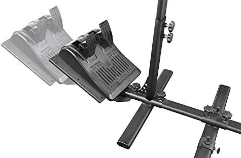 Confie Gaming GXT 1150 Adaptador de simulador de corrida Pacer com pedal e base da roda, estrutura de corrida totalmente ajustável com suporte de volante para PC, PS4, PS5, Xbox - Black