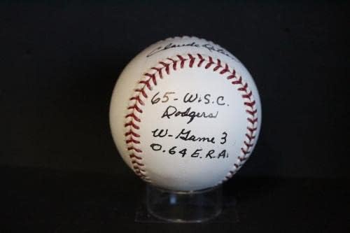 Claude Osteen assinado Baseball Autograph Auto PSA/DNA AM48534 - Bolalls autografados