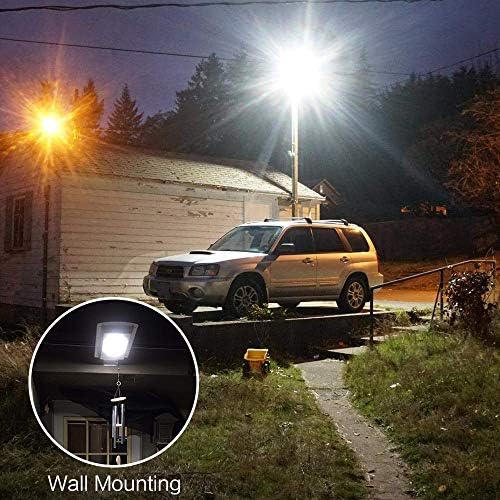 Tenkoo Solar Street Lights Dusk ao ar livre para o amanhecer lâmpada de vara com sensor de movimento à prova d'água IP65 Luz de inundação
