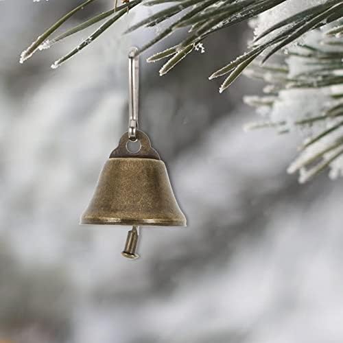 Decoração de natal de nuobester Sinos de cobre Sinalizadores de árvore de Natal Sinalizando Bell Bell Jingle Golden Bell com corda: