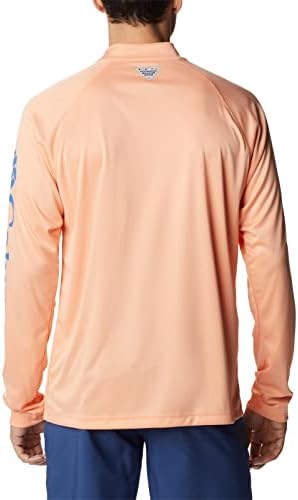 Terminal masculino Columbia Tackle Heather 1/4 ZIP