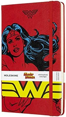 Moleskine Lewwqp060a Notebook de edição Limited Woman Limited, governada, capa dura, grande, vermelho