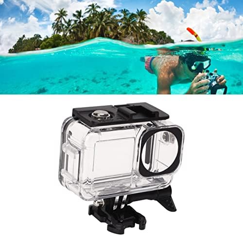 Câmera de ação de câmera de carcaça à prova d'água, câmeras de ação de 40m Case de mergulho Câmera à prova d'água Caso de proteção de proteção subaquática para DJI Osmo Action3