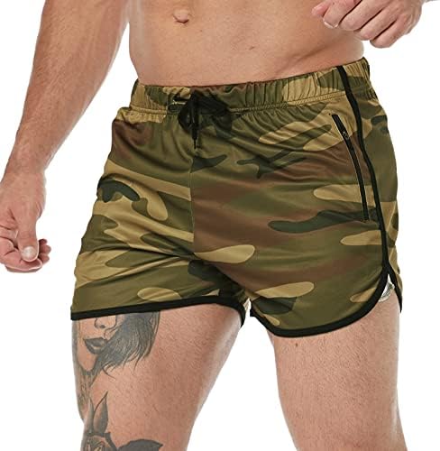 Shorts de ginástica beuu para masculino, lateral de verão dividido 3 polegadas de 3 polegadas respiráveis ​​em execução de shorts