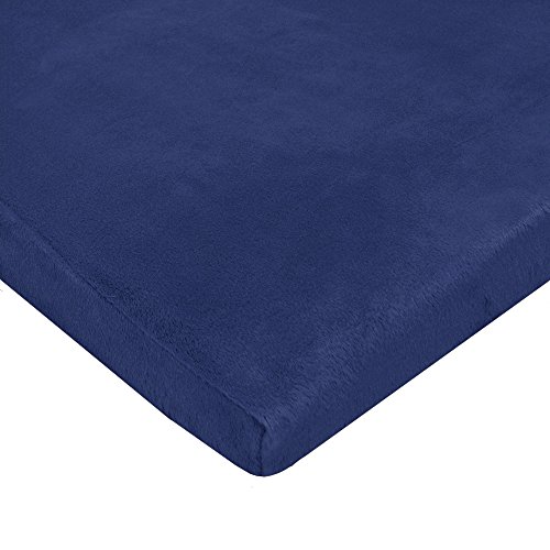 Tl Care Heavenly Soft Chenille encaixou o pacote 'n Playard Sheet, Marinha, para meninos