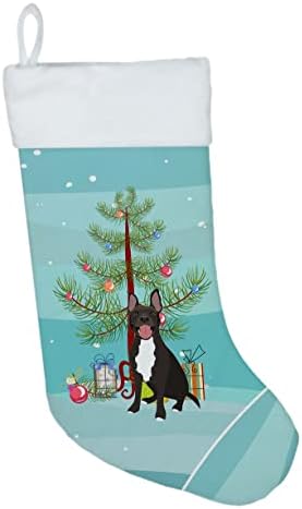 Tesouros de Caroline wdk3100cs pit bull preto 4 meias de Natal de Natal, lareira pendurando meias de Natal decoração de festa de