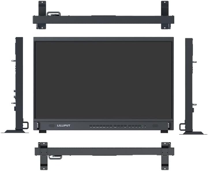 Lilliput 31,5 polegadas BM310-4KS-VBP Monitor de transmissão 4K/Full HD para tirar fotos e fazer filmes com várias entradas de sinal 3G SDI, HDMI, DVI e VGA –QUAD View Split, 3d LUT, HDR com V Montagem