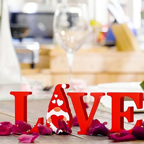 Dia dos namorados Sinais de amor de amor decoração de madeira sinais de amor para decoração de casa letra de amor mesa de mesa