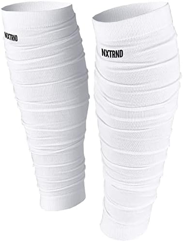 Mangas da perna de futebol NXTRND, mangas de bezerro para homens e meninos, vendidos como um par