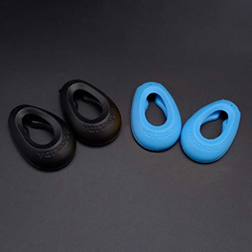 Kallory 2Pairs Silicone Hair Dye Ear Ear, Ponteiro de cabeleireiro à prova d'água Tampa de cabelo protetor de cabelos de cabelo para